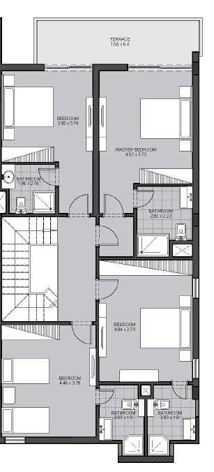 Floor plan for  at Direction White