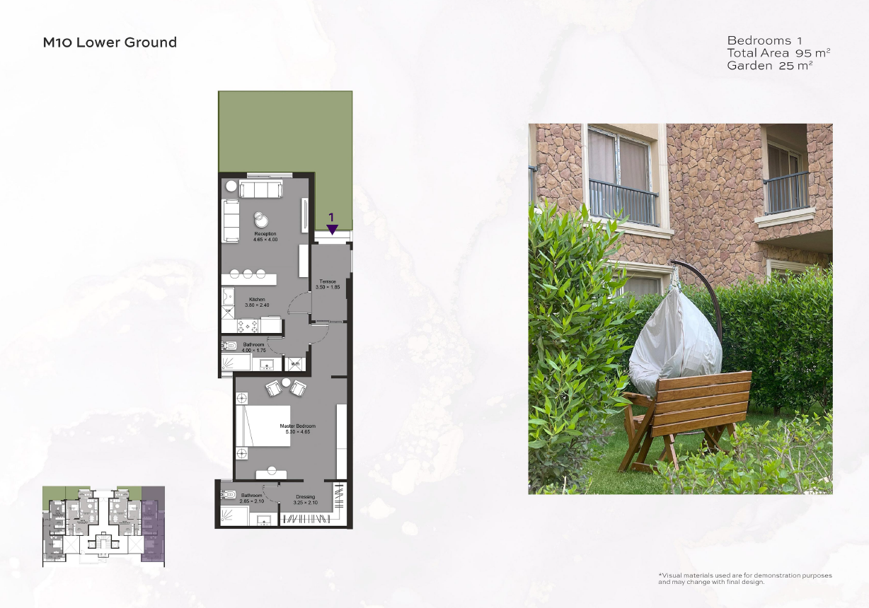 Floor plan for apartment at Ninety Avenue