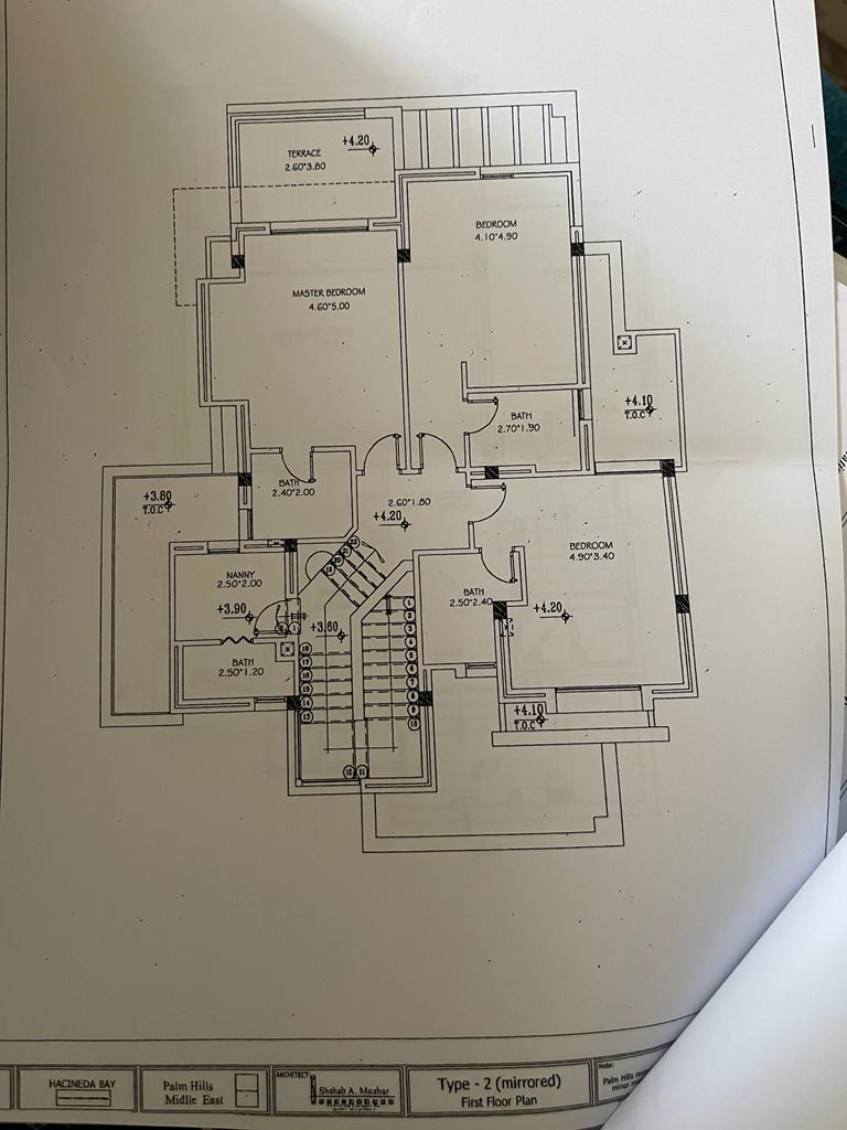 Floor plan for villa at Hacienda Bay