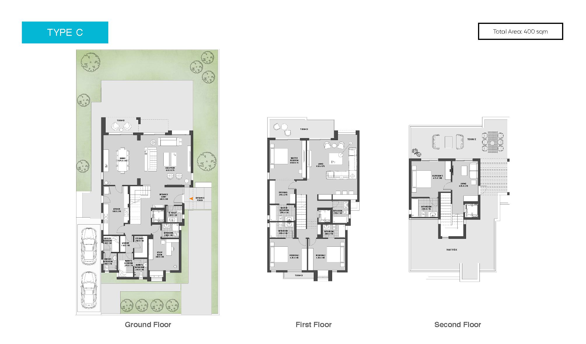 Floor plan for villa at O West Orascom