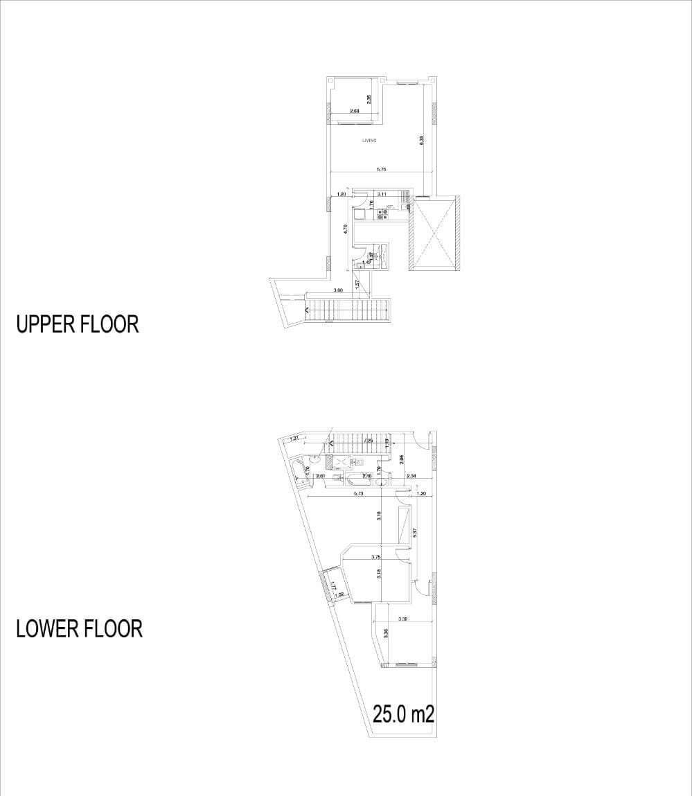 Floor plan for apartment at Porto Pyramids