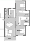 Floor plan for apartment at Badya