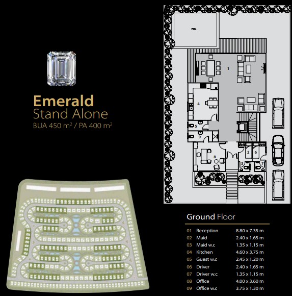 Floor plan for villa at Midtown Solo
