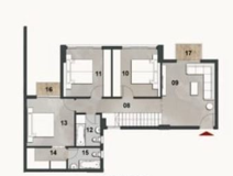 Floor plan for villa at Vinci