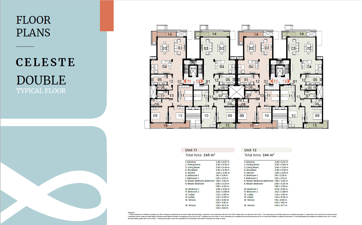 Floor plan for apartment at Mazarine