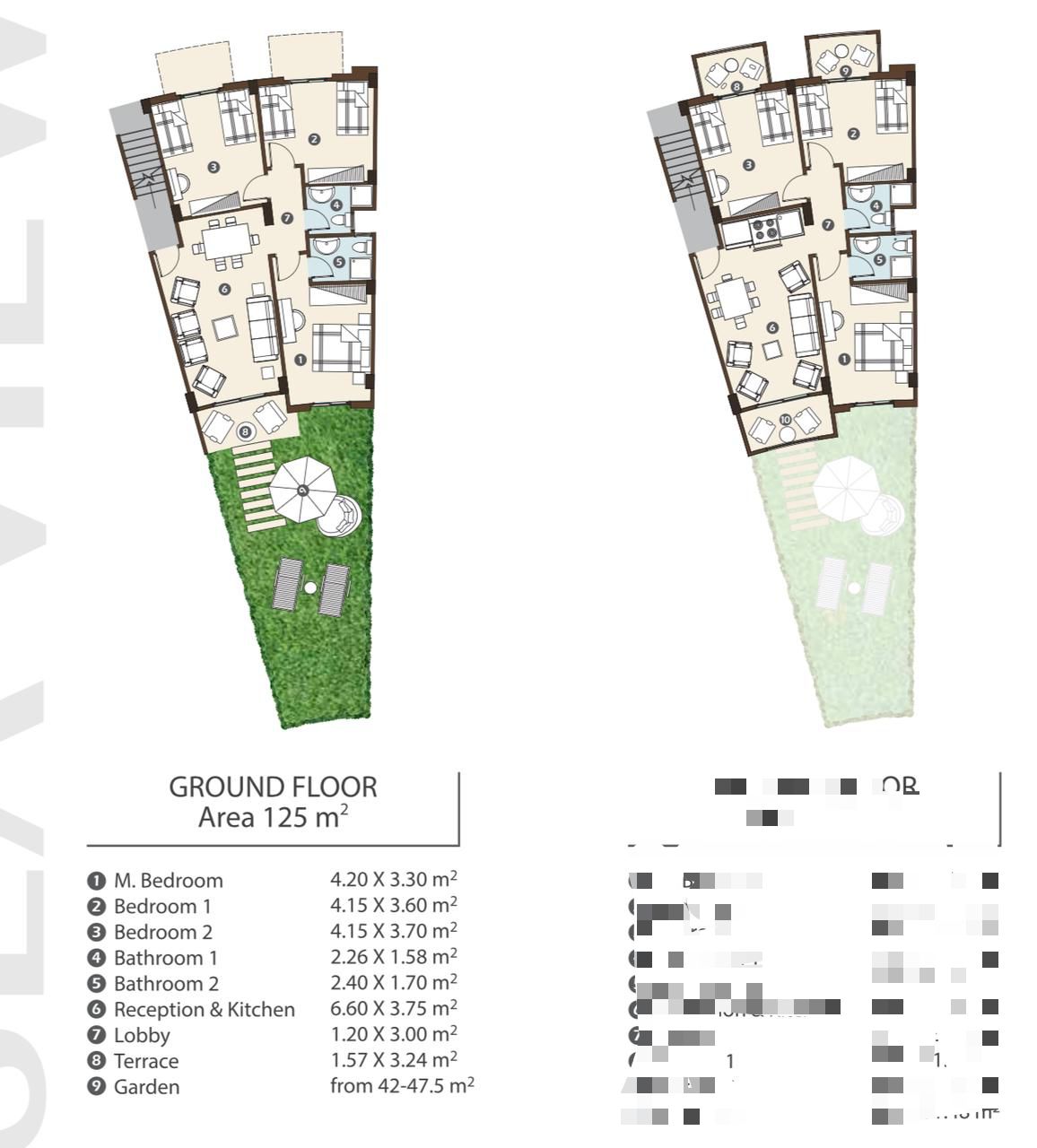 Floor plan for chalet at Blue Blue