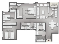 Floor plan for apartment at Creektown
