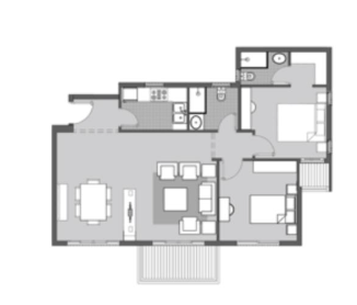 Floor plan for apartment at Dejoya Residence