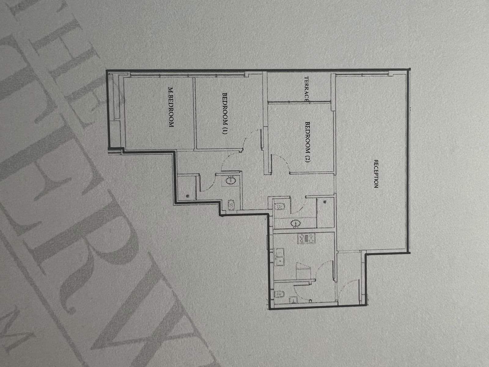 Floor plan for apartment at The View Waterway