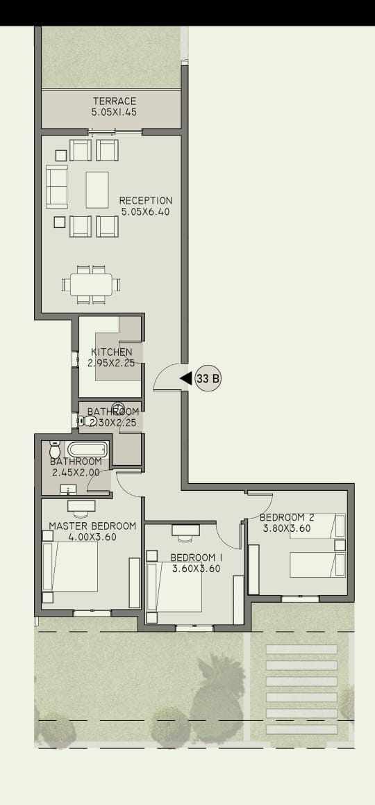 Floor plan for apartment at Taj City