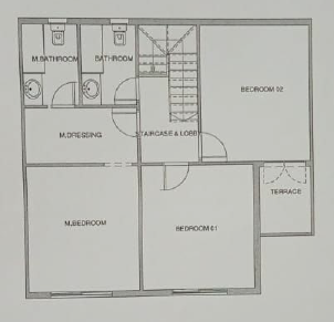 Floor plan for duplex at Aliva Mountain View Mostakbal City
