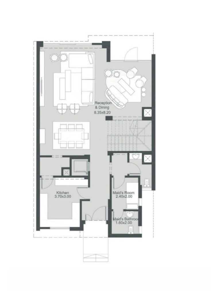 Floor plan for townhouse at The RIDGE Villas