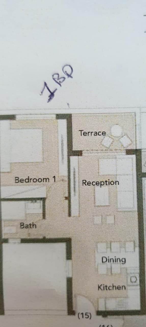Floor plan for apartment at Palm Hills New Alamein