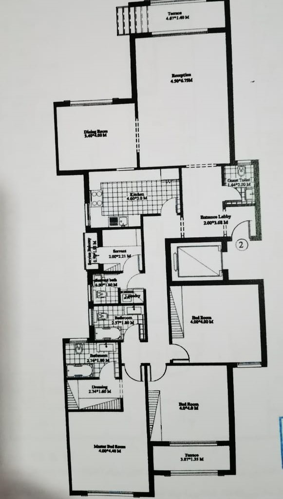 Floor plan for apartment at Kattameya Plaza