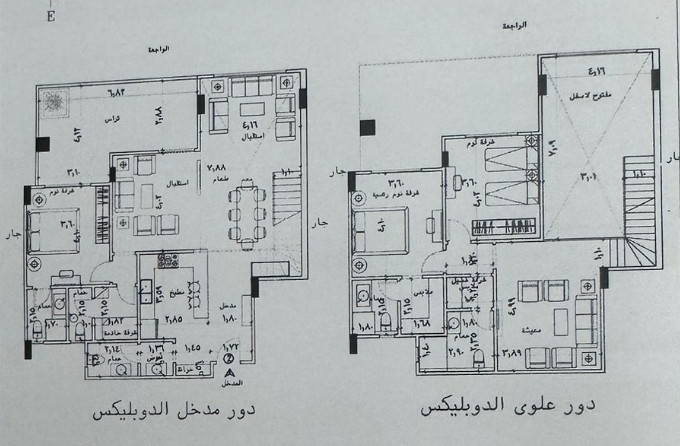 Floor plan for duplex at Kardia