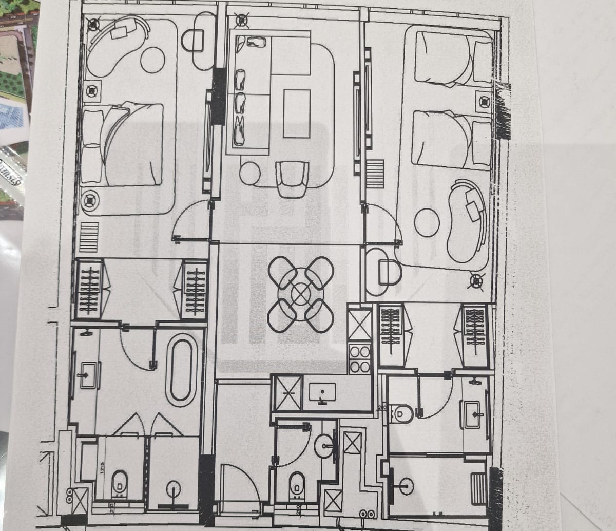 Floor plan for apartment at Fifth Square Al Marasem