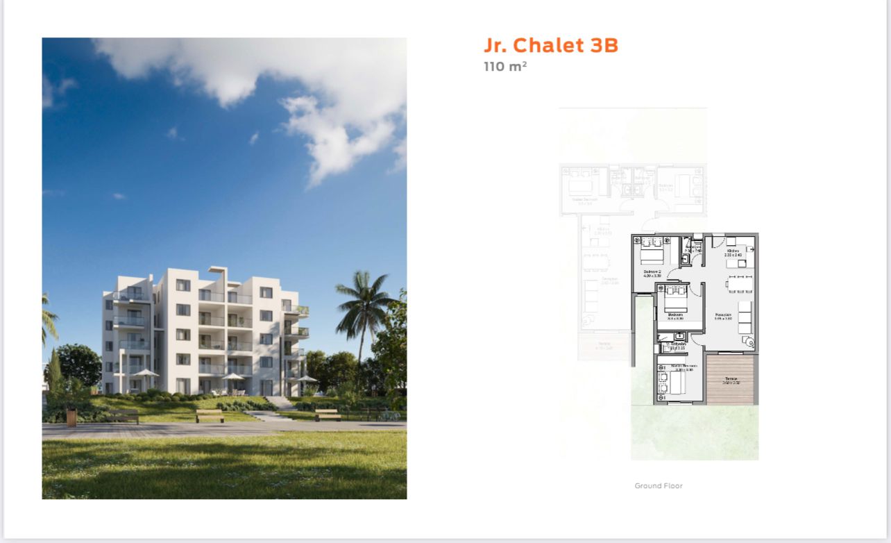 Floor plan for chalet at D-Bay