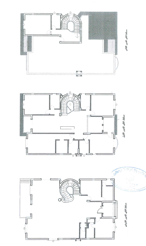 Floor plan for villa at Les Rois New Cairo