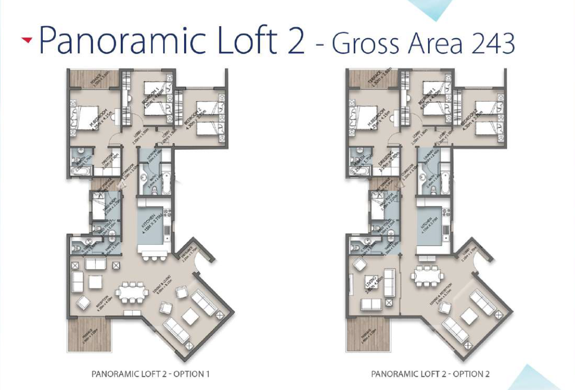 Floor plan for apartment at The Loft