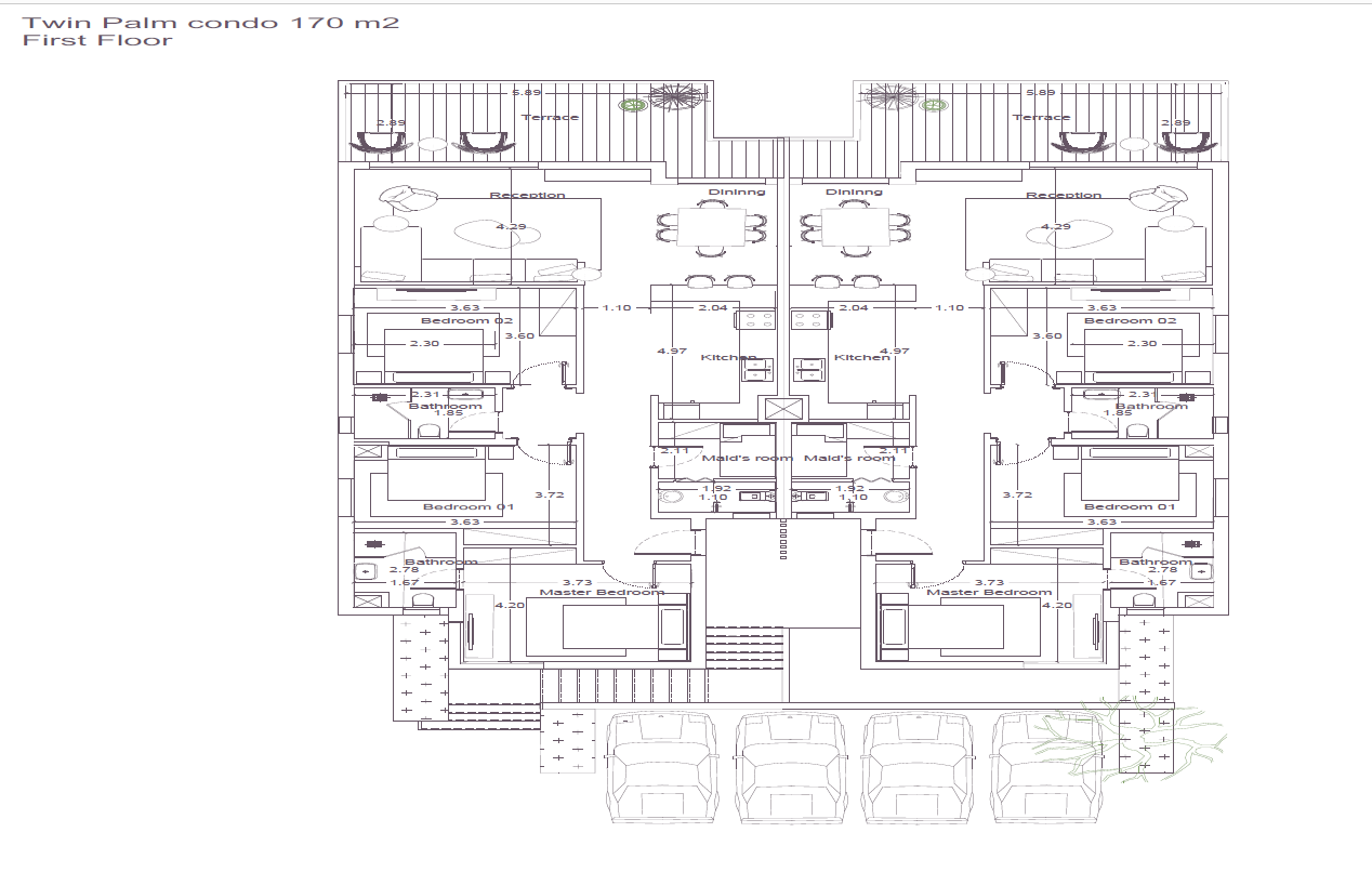 Floor plan for  at Zoya Ghazala Bay