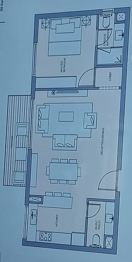 Floor plan for apartment at HAPTown