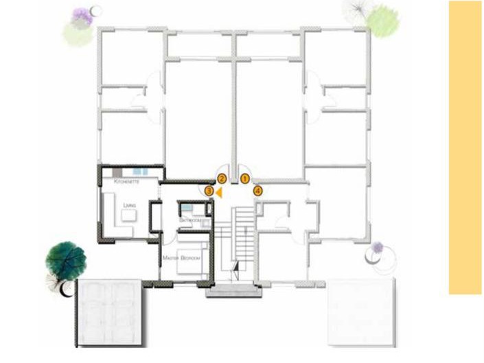 Floor plan for chalet at Gaia