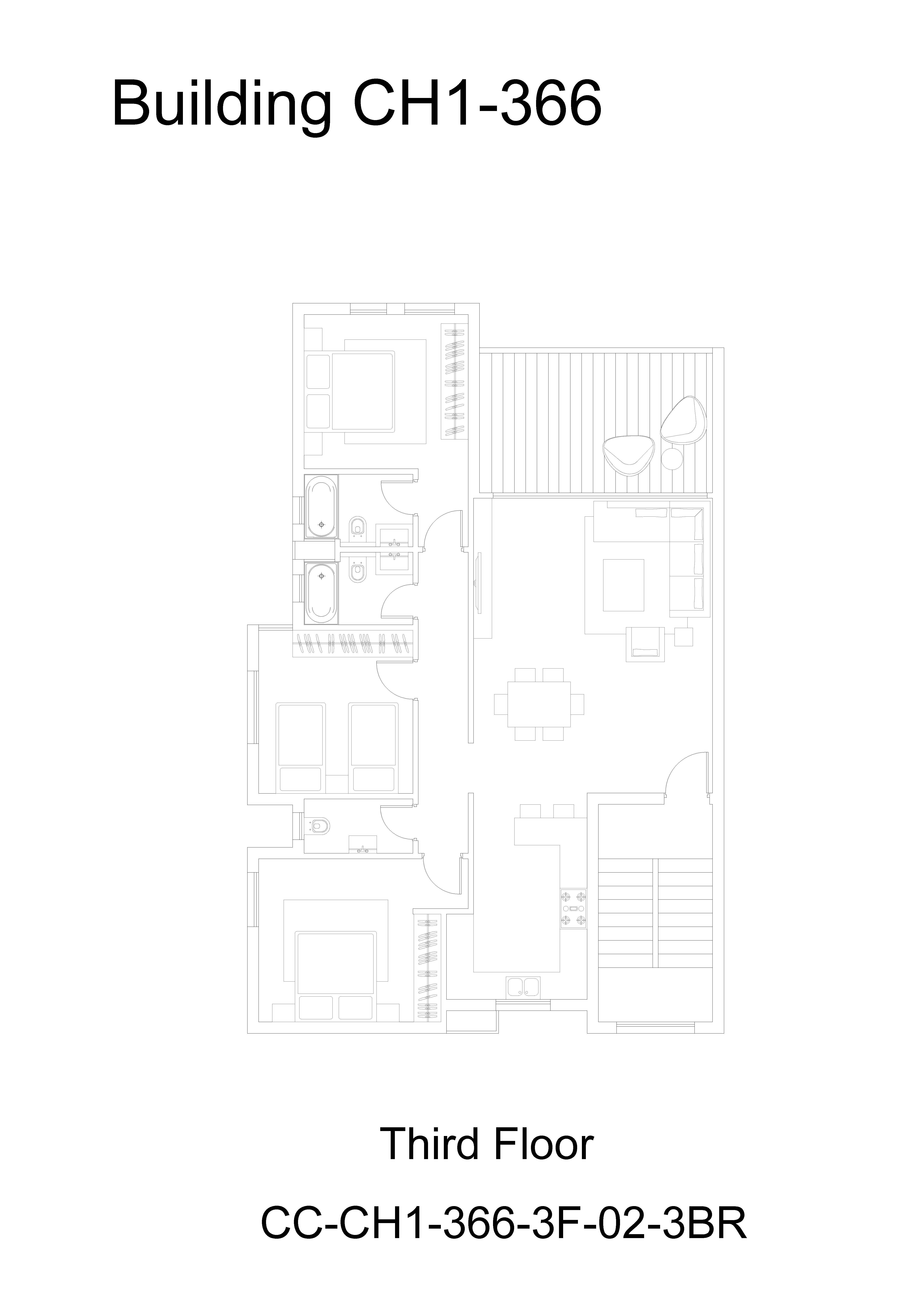 Floor plan for penthouse at Cali Coast Ras El Hekma