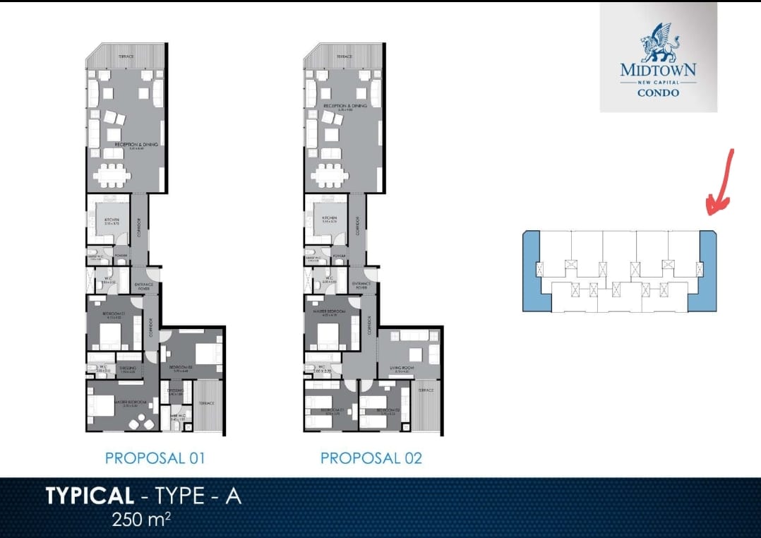 Floor plan for apartment at Midtown condo