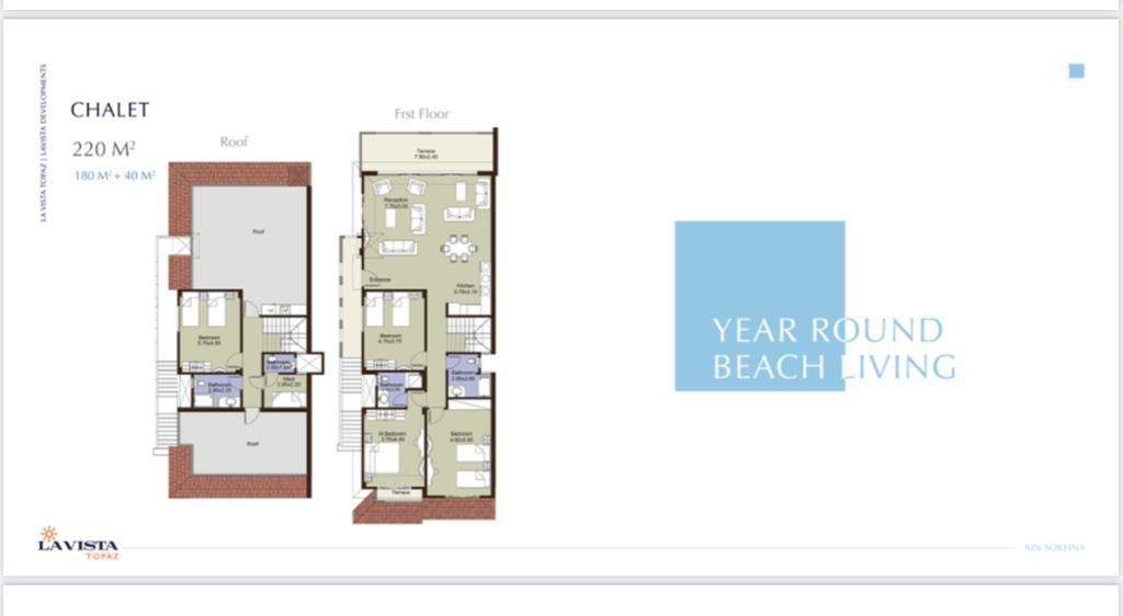 Floor plan for penthouse at La Vista Topaz