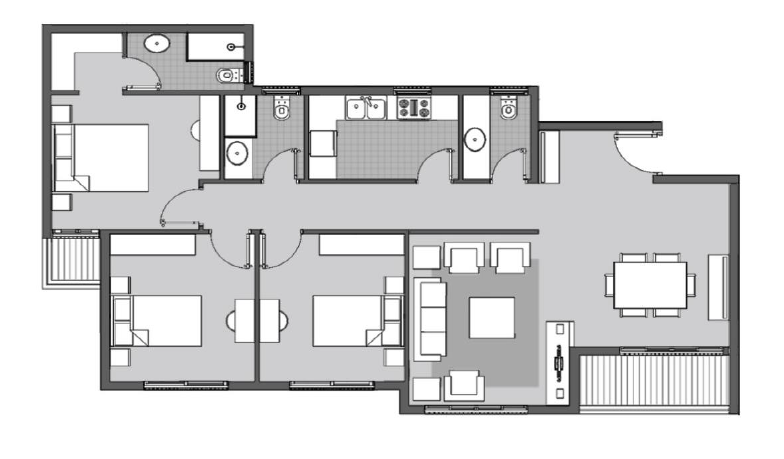 Floor plan for apartment at Dejoya Residence