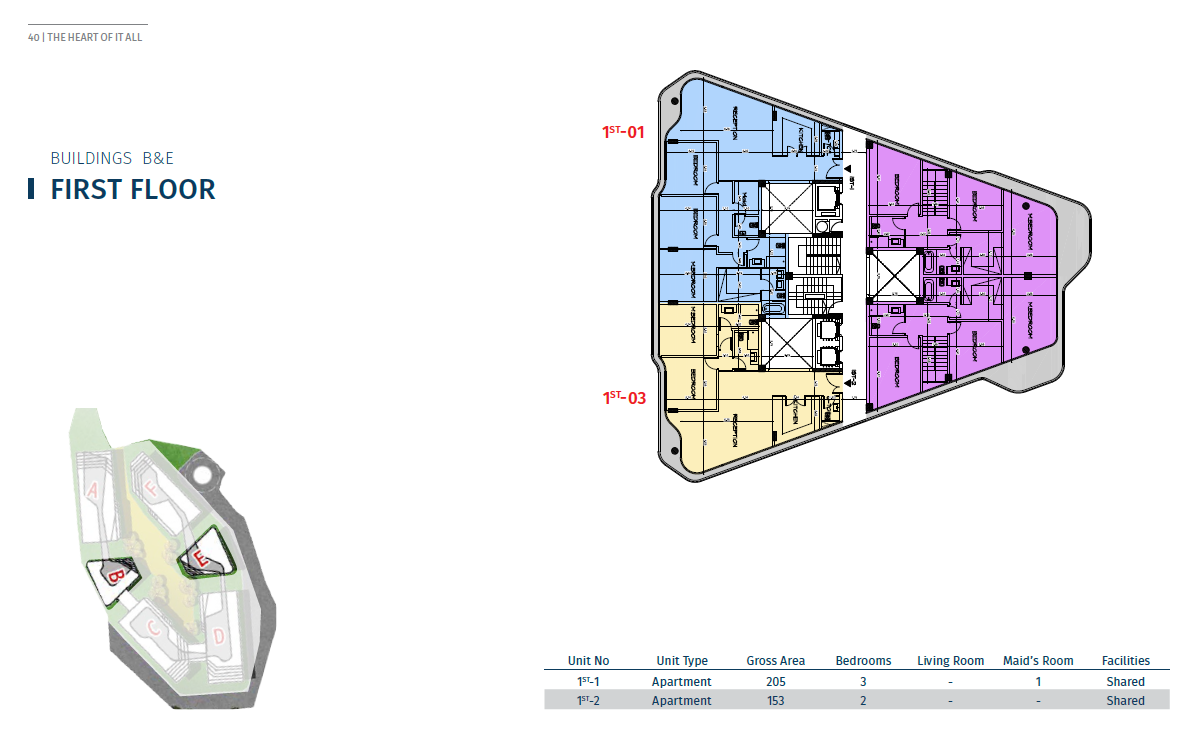Floor plan for apartment at Bloomfields