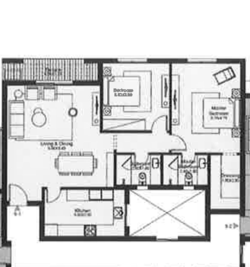 Floor plan for apartment at O West Orascom