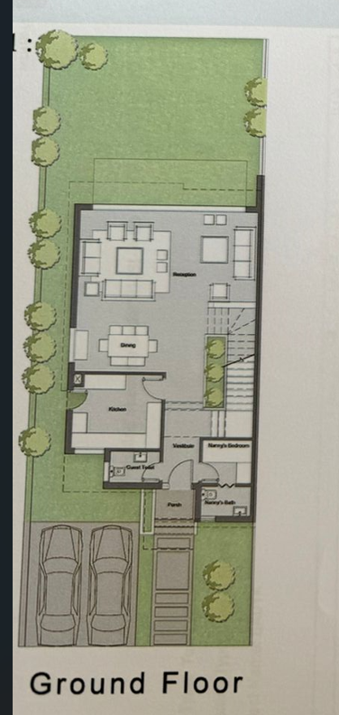Floor plan for townhouse at Badya