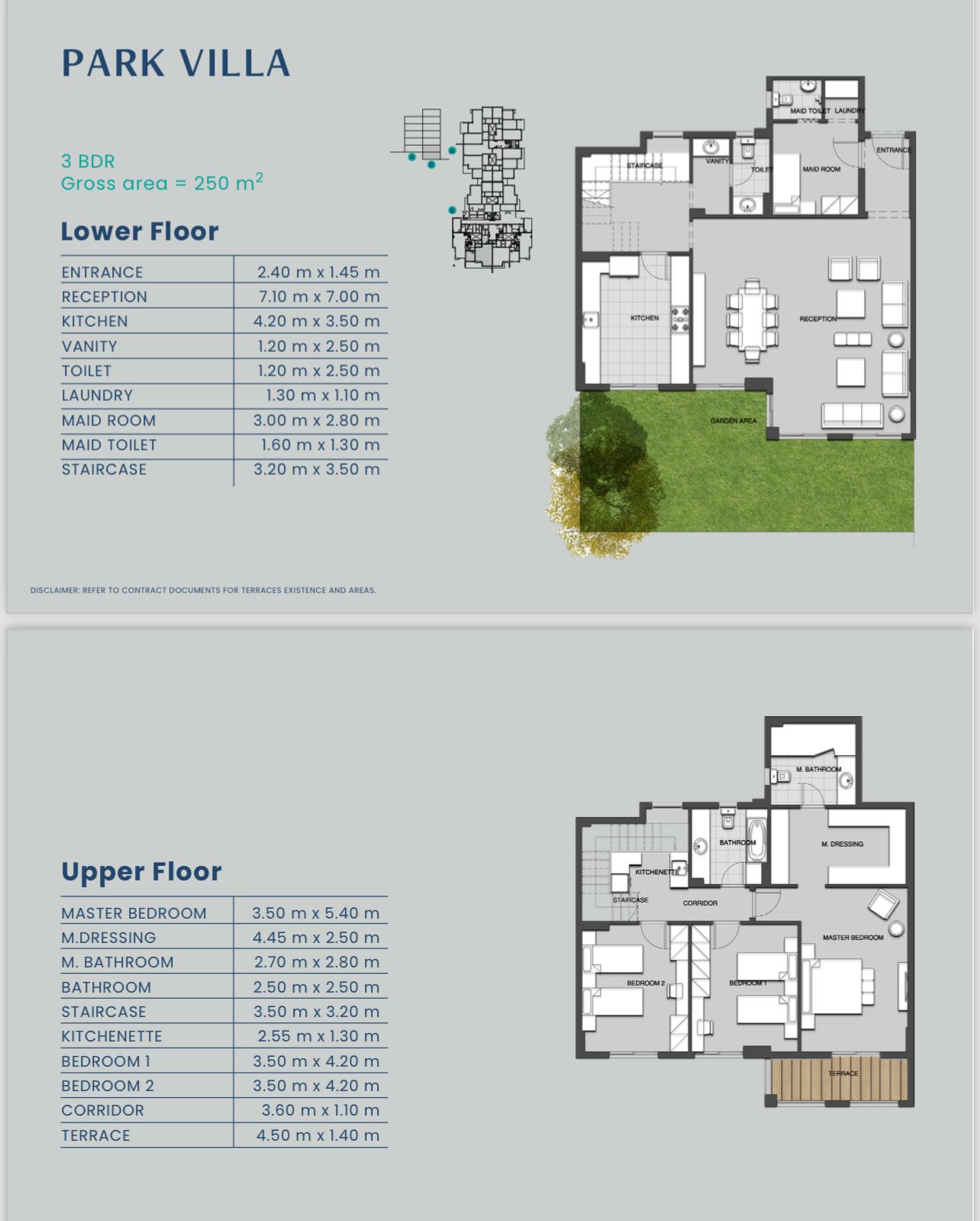 Floor plan for villa at Mountain View iCity October