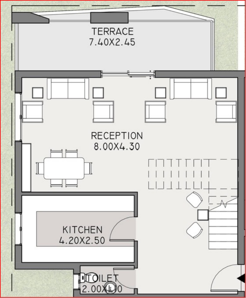 Floor plan for duplex at Taj City