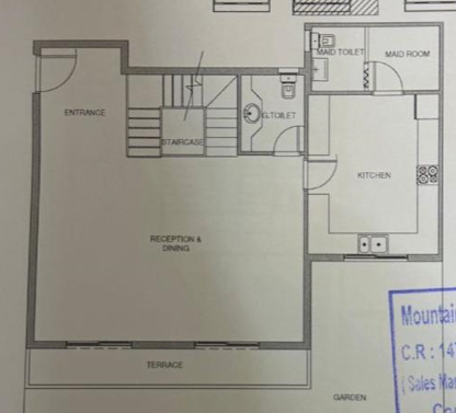 Floor plan for duplex at Aliva Mountain View Mostakbal City