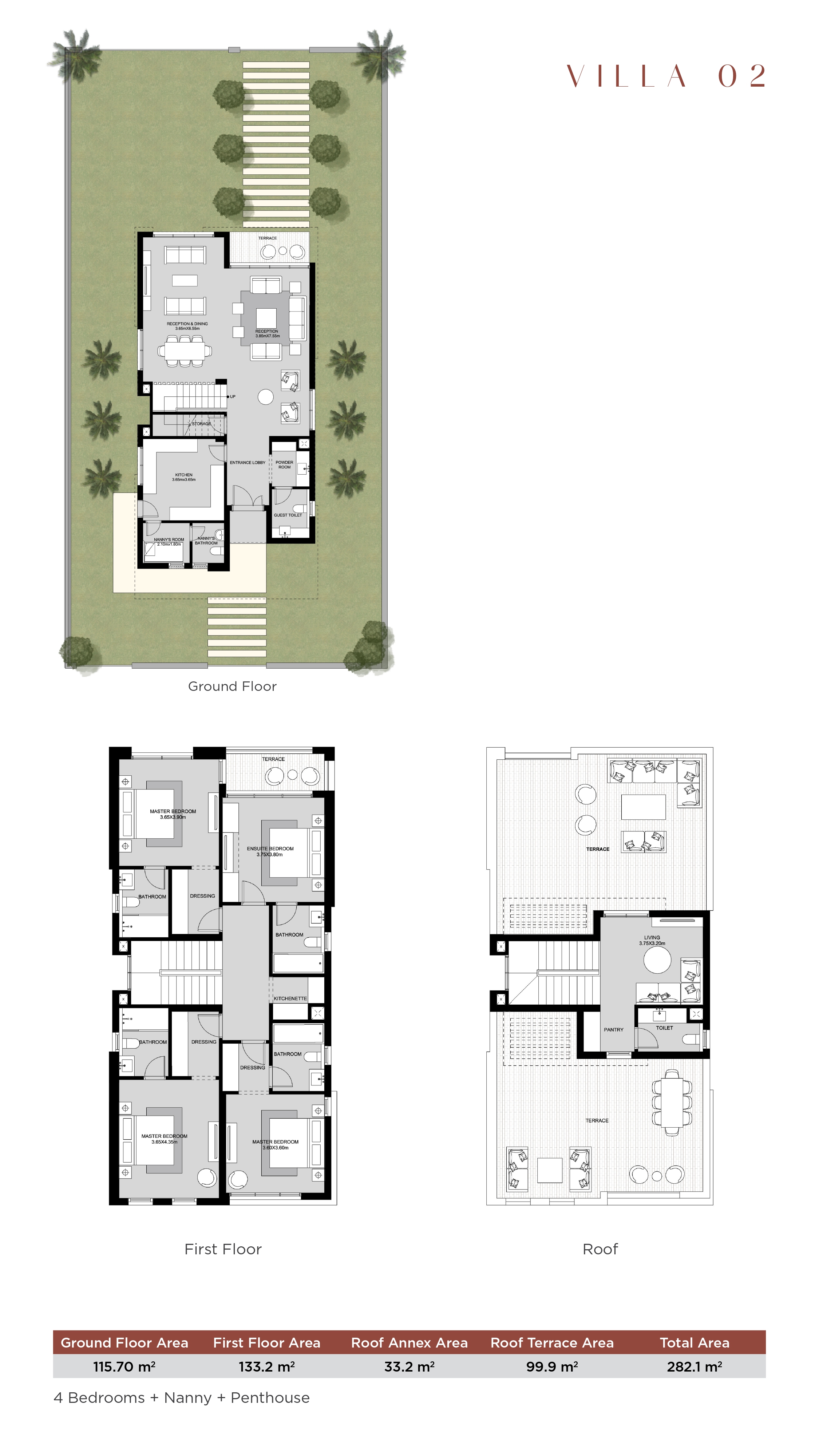 Floor plan for villa at Estates Residence - Nobu