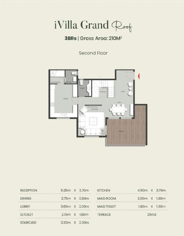 Floor plan for duplex at Aliva Mountain View Mostakbal City