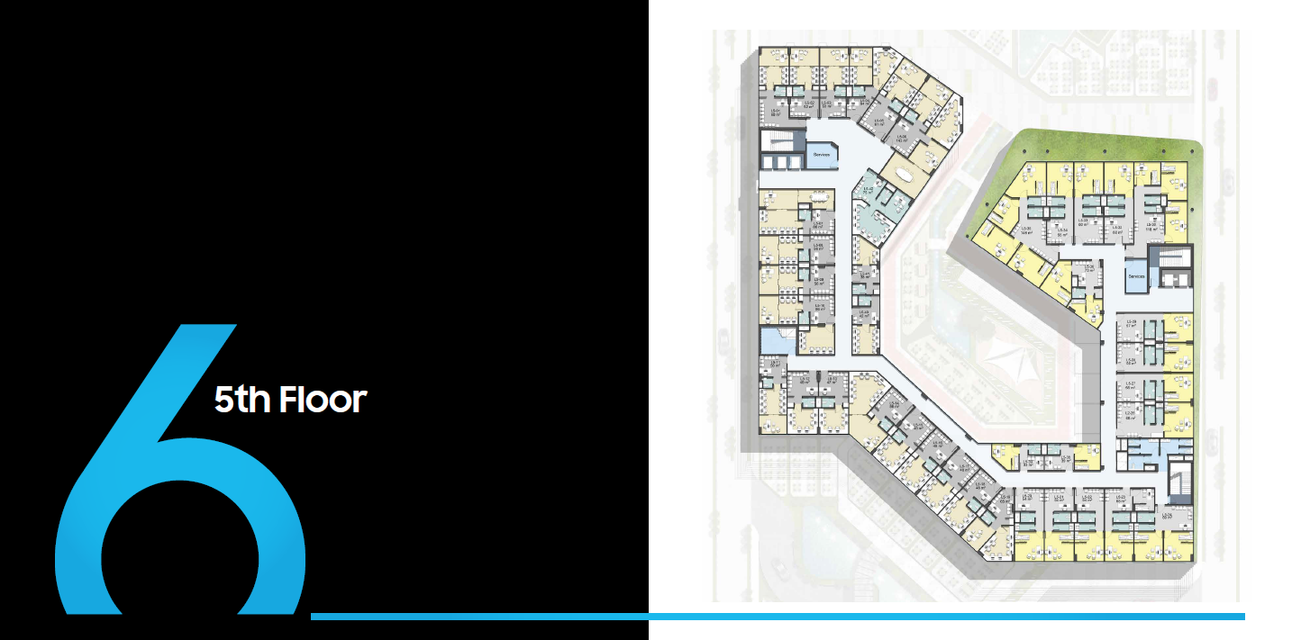 Floor plan for  at 6ixty Walk One New Capital