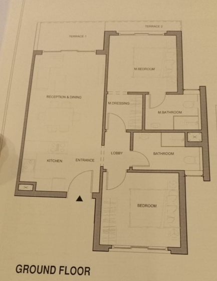 Floor plan for chalet at Seazen