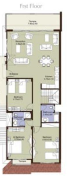 Floor plan for penthouse at La Vista Topaz