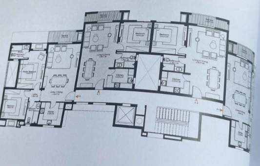 Floor plan for apartment at O West Orascom