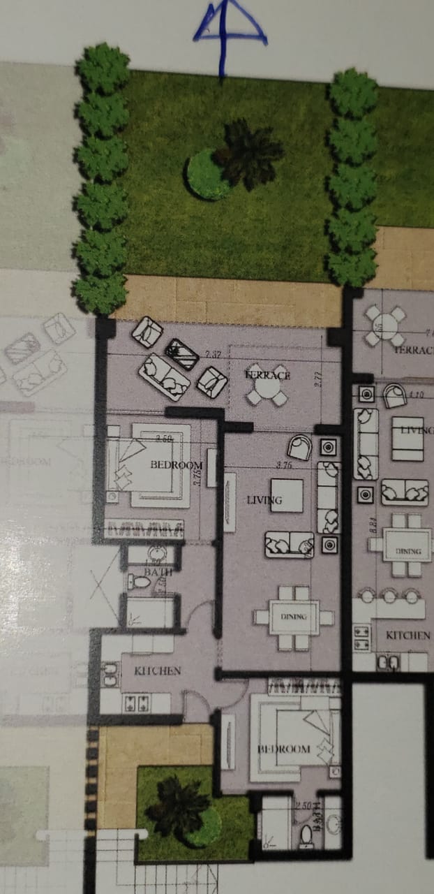 Floor plan for chalet at Jebal El Sokhna