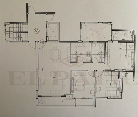Floor plan for apartment at El Patio Oro