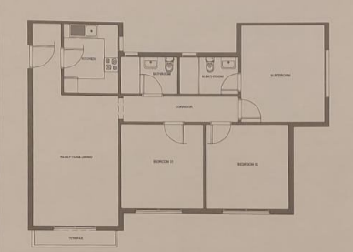 Floor plan for apartment at Aliva Mountain View Mostakbal City