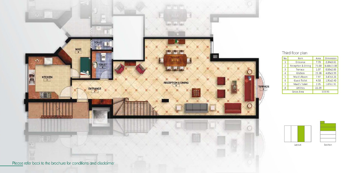 Floor plan for duplex at Mountain View Hyde Park