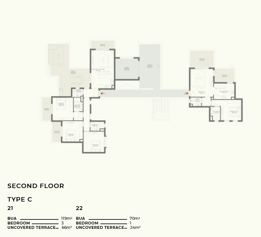 Floor plan for chalet at DUA