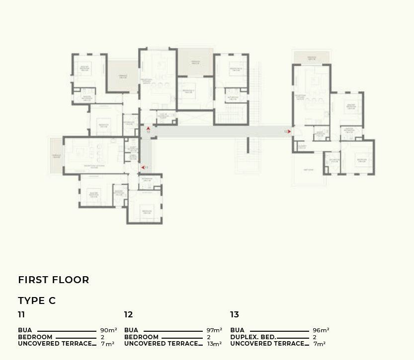 Floor plan for chalet at DUA