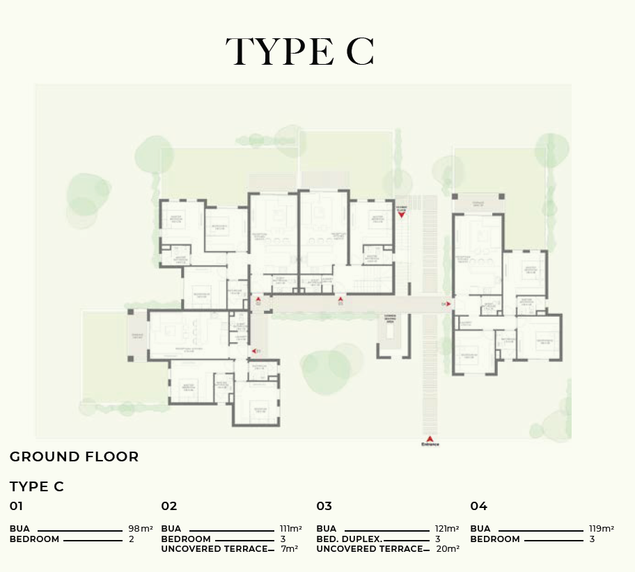 Floor plan for chalet at DUA