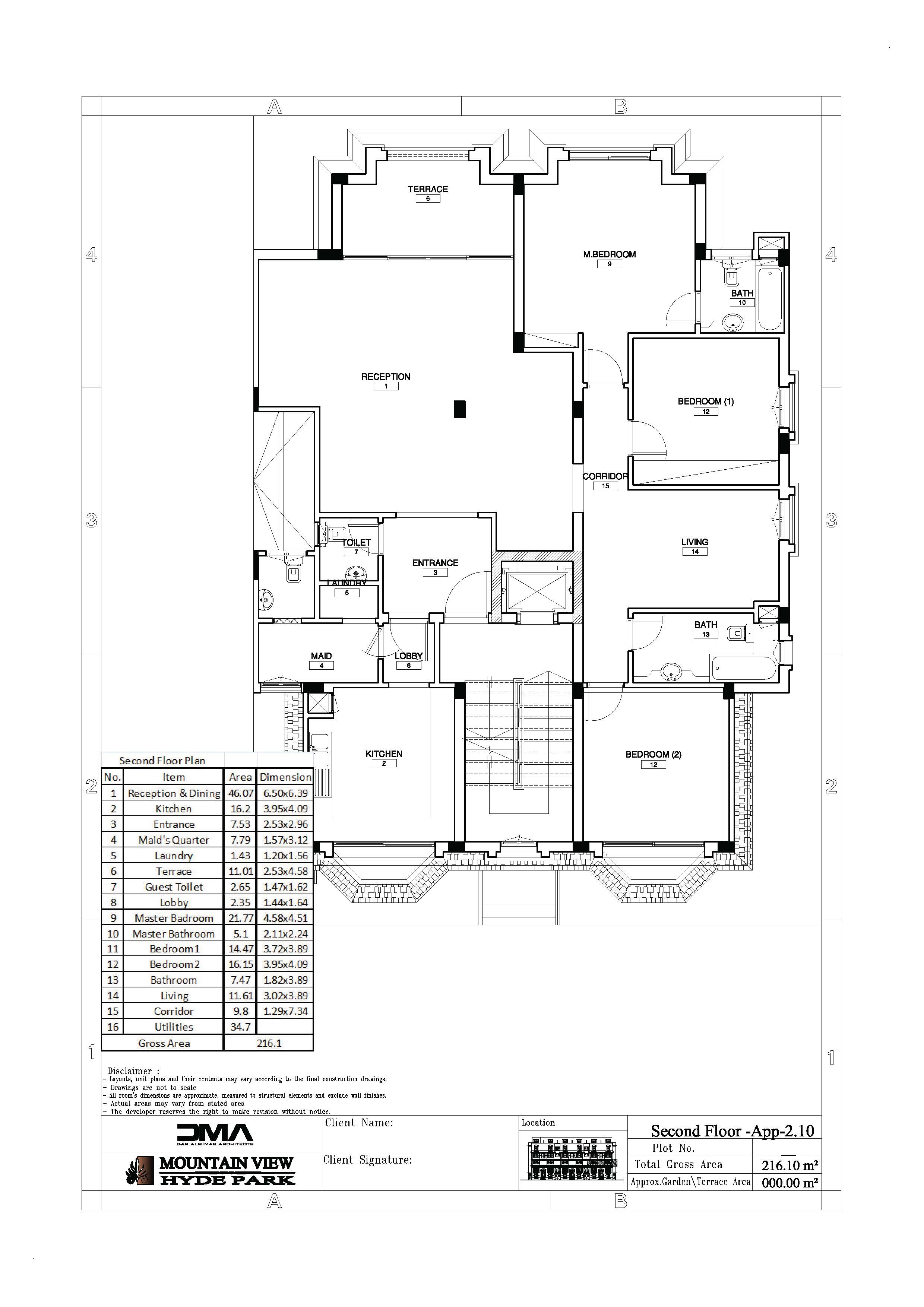 Floor plan for apartment at Mountain View Hyde Park